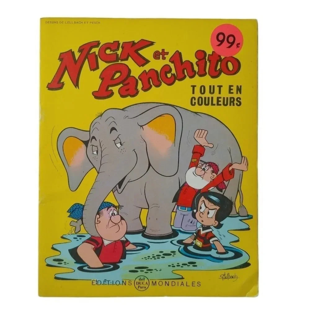 Vintage "Nick et Panchito" #7 French Comic Book